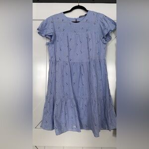 SHEIN Light Blue Mini Dress